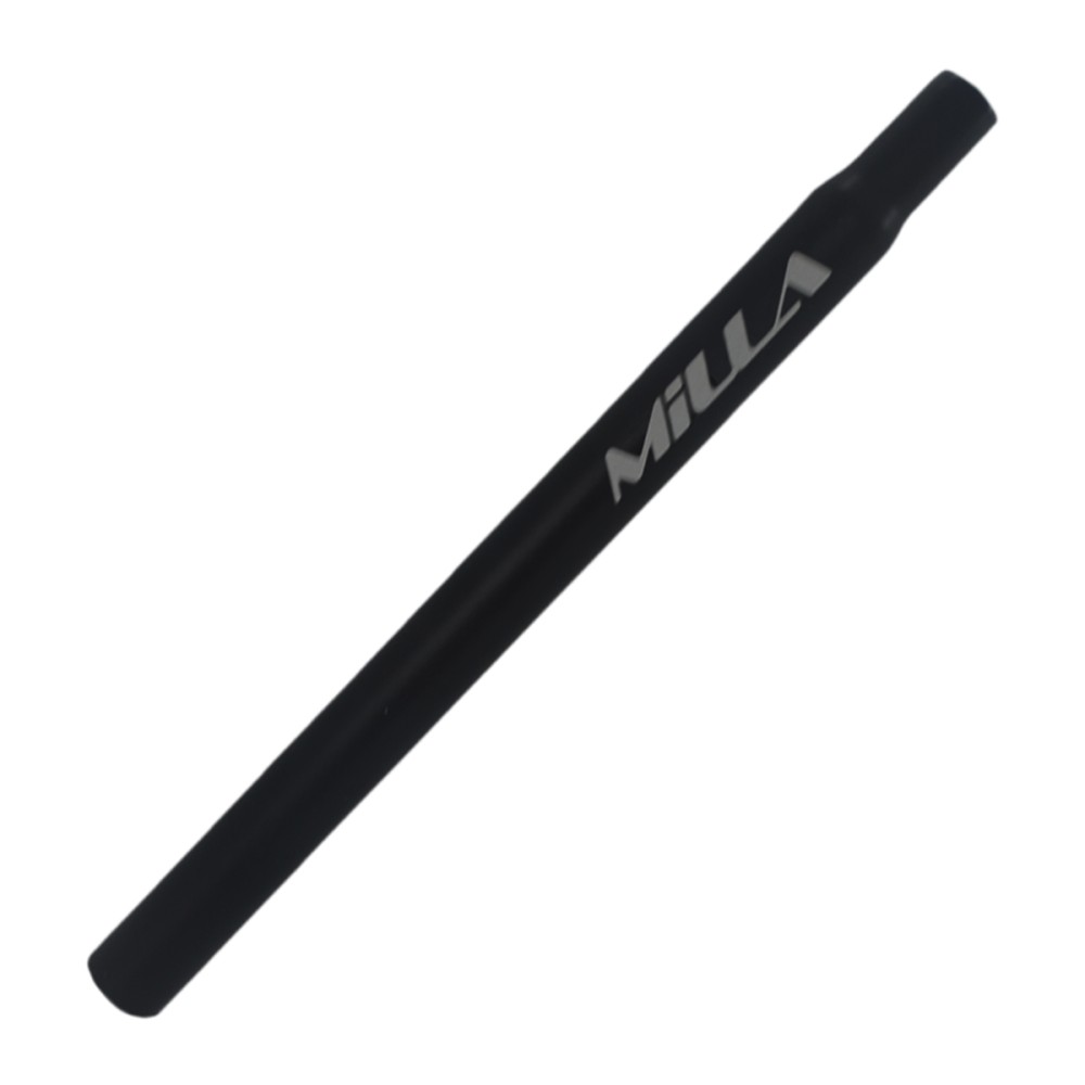 Canote Banco Selim Bike Reto Alumínio 27.2mm x 350mm Preto