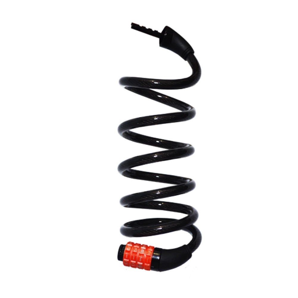 Cadeado Cabo Aço 1,5mx12mm Segredo Preto Cadeado Cabo Aço 1,5mx12mm Segredo Preto