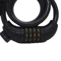 Cadeado Cabo Aço 1,0mx12mm Segredo Preto