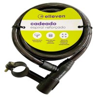 Cadeado Multiuso Cabo Aço Espiral 1,0mx12mm Chave