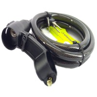 Cadeado Multiuso Cabo Aço Espiral 1,0mx12mm Chave