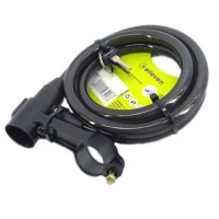 Cadeado Multiuso Cabo Aço Espiral 1,0mx12mm Chave