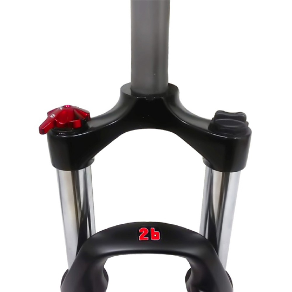 Garfo 26 Suspensão Alumínio Ahead 100mm PM Gila Trava Preto Garfo 26 Suspensão Alumínio Ahead 100mm PM Gila Trava Preto