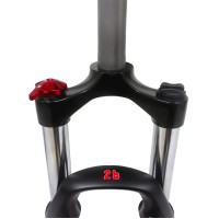 Garfo 26 Suspensão Alumínio Ahead 100mm PM Gila Trava Preto