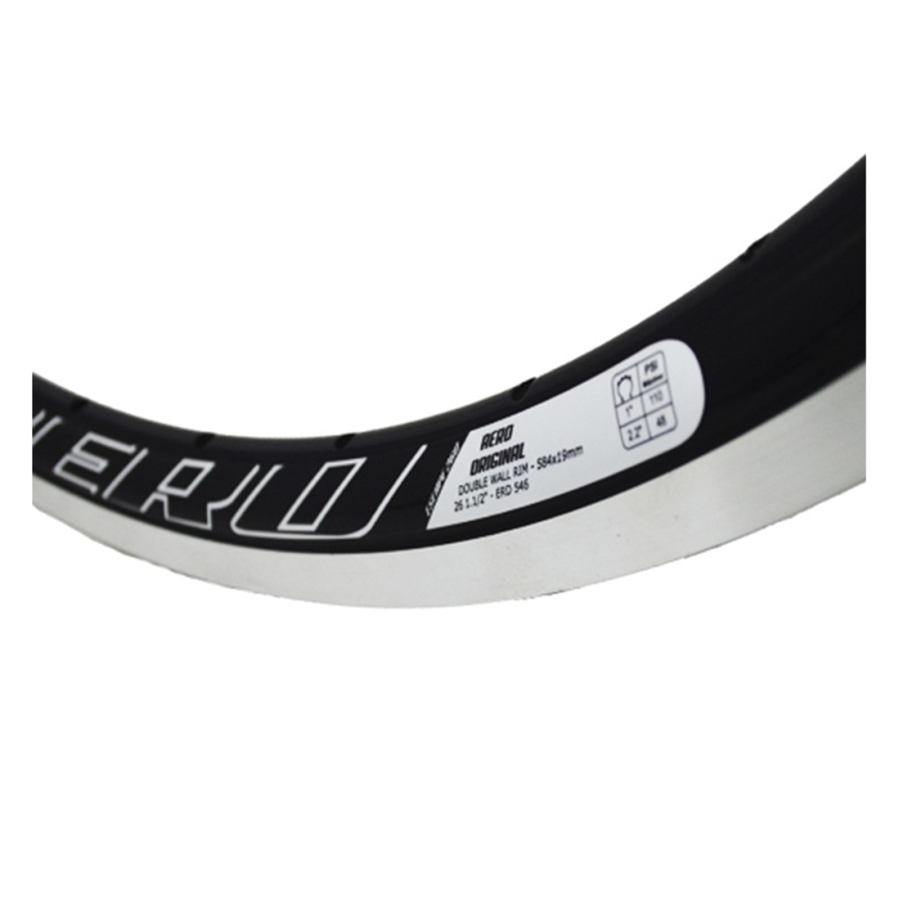Aro 26 Vzan Aero Escape260 V-Brake 36 Furos Preto Aro 26 Vzan Aero Escape260 V-Brake 36 Furos Preto