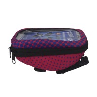 Bolsa Celular Bike Guidão MTB C/ Visor BK-01 GPS Pink