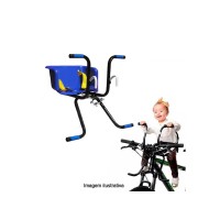 Cadeirinha Criança Bicicleta Assento Stilo C/ Cinto Azul