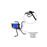 Cadeirinha Criança Bicicleta Assento Stilo C/ Cinto Azul