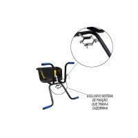 Cadeirinha Criança Bicicleta Assento Stilo C/ Cinto Preto