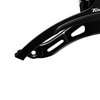Cambio Dianteiro Mtb TZ510 Over Long Cima Preto