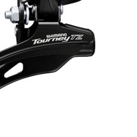 Cambio Dianteiro Mtb TZ510 Over Long Cima Preto