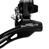 Cambio Dianteiro Mtb TZ510 Over Long Cima Preto