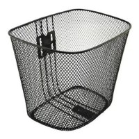 Cesta Cestinha Aramada Bicicleta 20 Media Preto