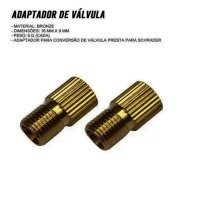 Adaptador Valvula Bico Clincher P/ Butyl Bico Grosso Metal