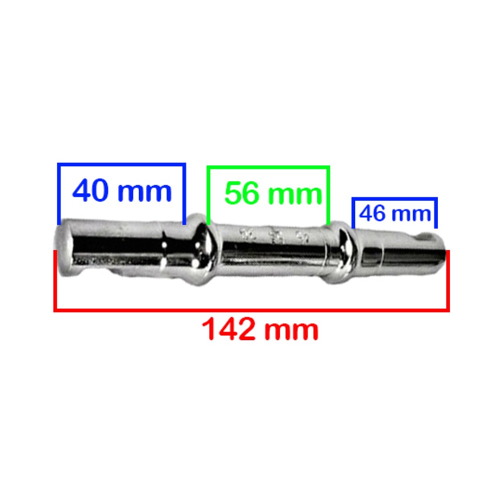 Eixo Centro C-10 46/56/40 142mm mais longo Chin Haur Eixo Centro C-10 46/56/40 142mm mais longo Chin Haur