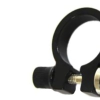 Abraçadeira Selim Alum 31,8mm Blocagem Preto