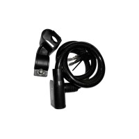 Cadeado Cabo Aço 1,5mx12mm Chave Preto