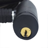 Cadeado Cabo Aço 1,5mx12mm Chave Preto