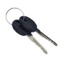Cadeado Cabo Aço 1,5mx12mm Chave Preto