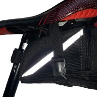 Bolsa Selim Bike Pro 02 Ziper DY-8328 Preto