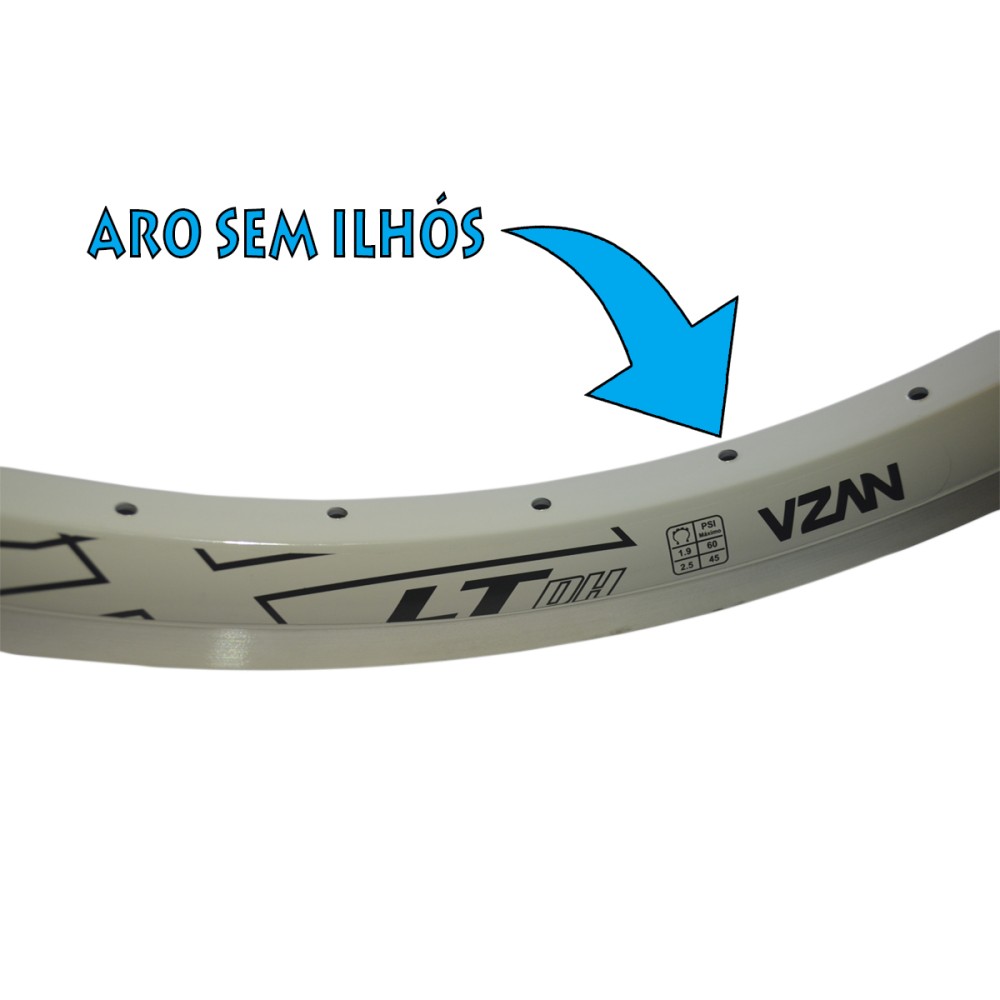 Aro 26 Aero Vmaxx LT 36F V-Brake Branco Aro 26 Aero Vmaxx LT 36F V-Brake Branco