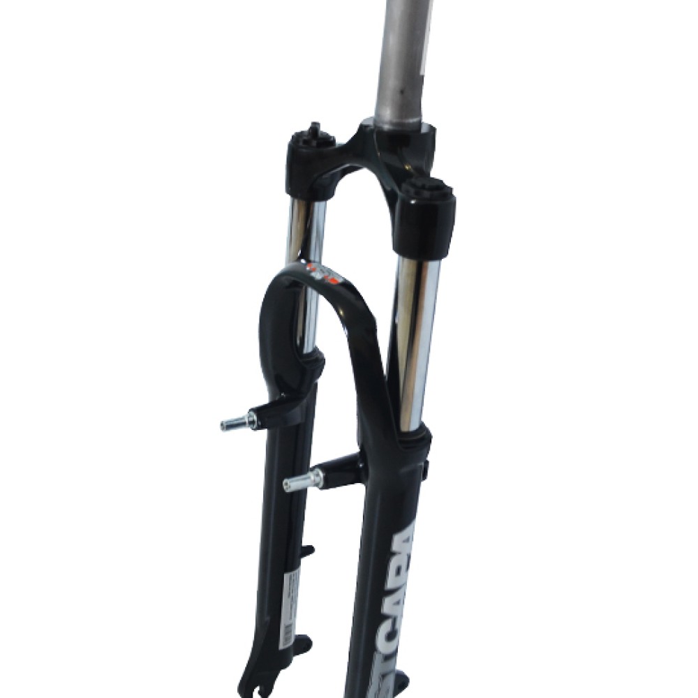 Garfo 26 Suspensao Alumínio Ahead 80mm IS Capa Preto Garfo 26 Suspensao Alumínio Ahead 80mm IS Capa Preto