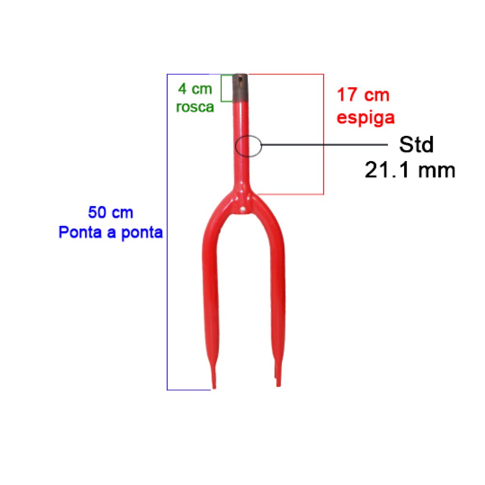 Garfo 20 Cross Ferradura Vermelho Garfo 20 Cross Ferradura Vermelho