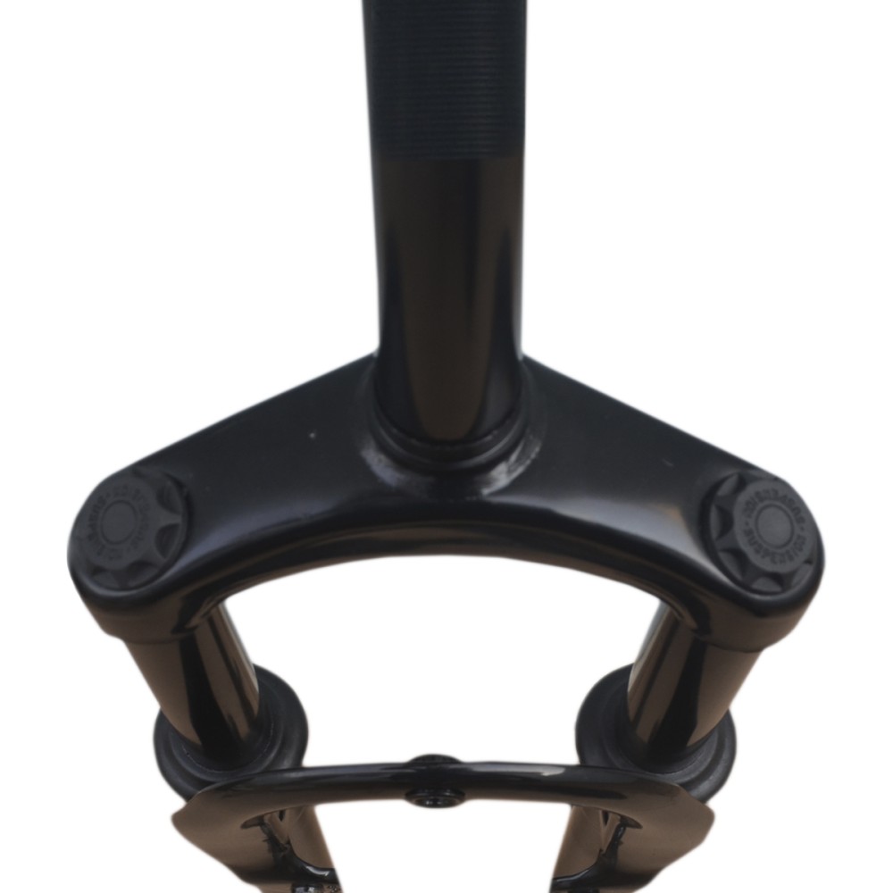 Garfo 26 Mtb Suspensão MD-711G Aço 21,1mm Disco Rosca Preto Garfo 26 Mtb Suspensão MD-711G Aço 21,1mm Disco Rosca Preto