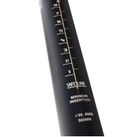 Canote Selim com Carrinho 30,8mm 350mm Preto