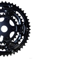 Engrenagem Tripla Rebite 28/38/48d Preto