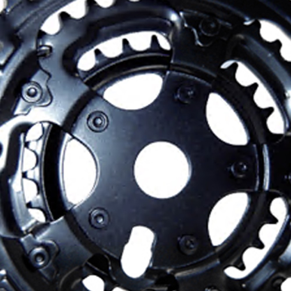 Engrenagem Tripla Rebite 28/38/48d Preto Engrenagem Tripla Rebite 28/38/48d Preto