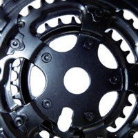 Engrenagem Tripla Rebite 28/38/48d Preto