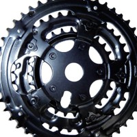 Engrenagem Tripla Rebite 28/38/48d Preto