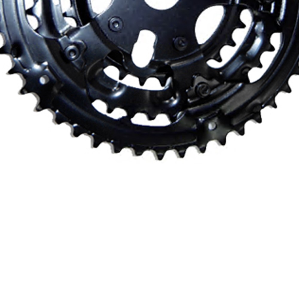 Engrenagem Tripla Rebite 28/38/48d Preto Engrenagem Tripla Rebite 28/38/48d Preto
