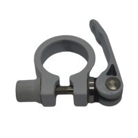 Abracadeira Selim Alum 31,8mm com Blocagem Branco