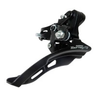 Cambio Dianteiro MTB TZ500 31,8 Over Reduzido Cima Preto