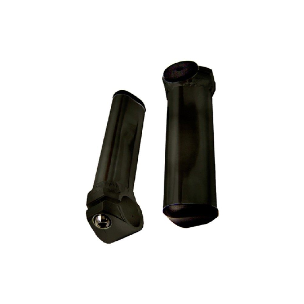 Bar End Chifrinho Reto Alumínio Externo Curto HF24 Preto
