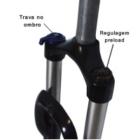 Garfo 29 Suspensão Ombro Alumínio Ahead Trava Vortex Preto