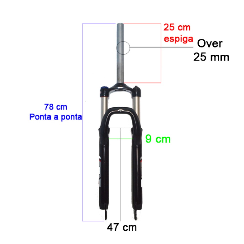 Garfo 29 Suspensão Ombro Alumínio Ahead Trava Vortex Preto Garfo 29 Suspensão Ombro Alumínio Ahead Trava Vortex Preto