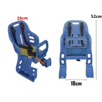 Cadeirinha Criança Bicicleta Traseira Bagageiro JS-048 Azul