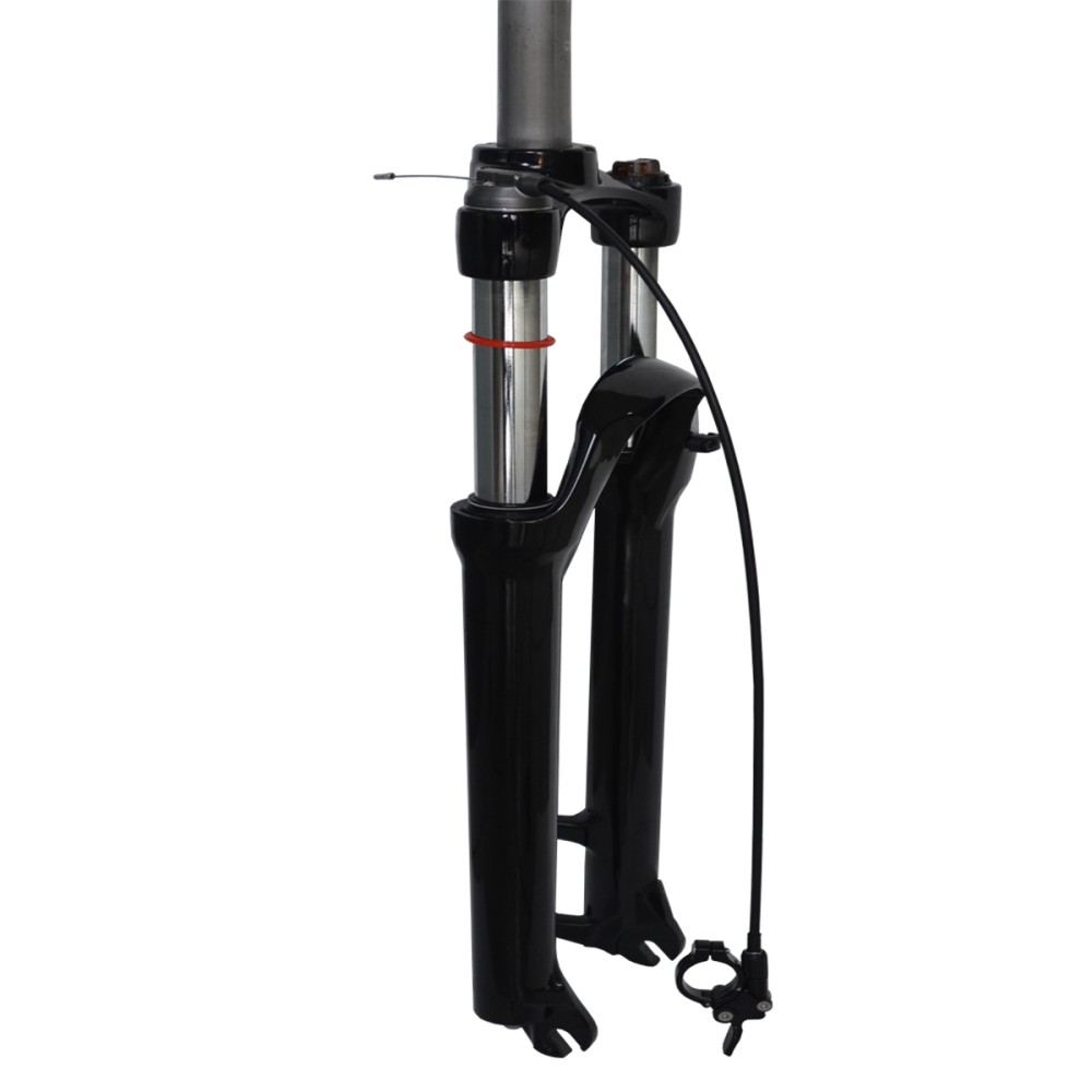 Garfo 29 Suspensão Ombro Alumínio MXFK-29 Trava Guidão Preto Garfo 29 Suspensão Ombro Alumínio MXFK-29 Trava Guidão Preto