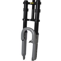 Garfo 26 Mtb Suspensao DH Aco Big Gordo Over 25mm Fixo Prata