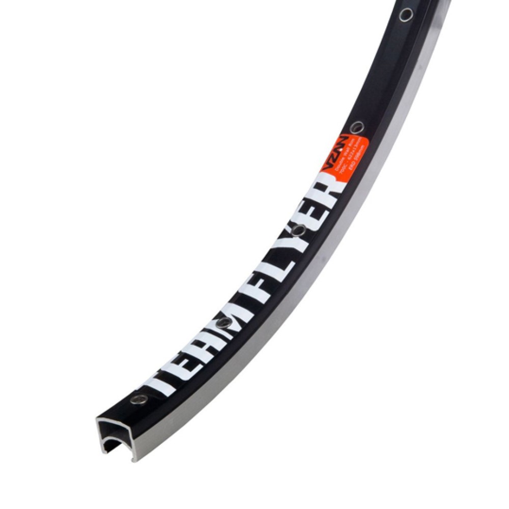 Aro 700x20 Clincher Aero Team Flyer 36 Furos Preto