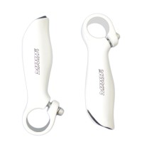 Bar End Chifrinho Anatômico Alumínio Externo HF21 Branco