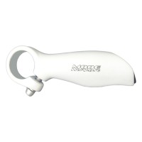 Bar End Chifrinho Anatômico Alumínio Externo HF21 Branco