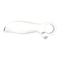 Bar End Chifrinho Anatômico Alumínio Externo HF21 Branco