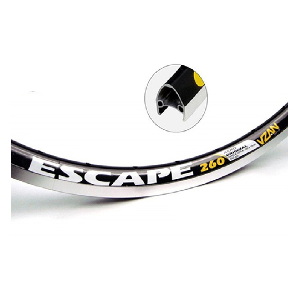 Aro 26x1.3/8 Ceci Aero Escape260 36f Preto Aro 26x1.3/8 Ceci Aero Escape260 36f Preto