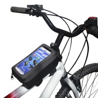 Bolsa Celular Bike Quadro MTB C/ Visor BK-05 GPS Preto