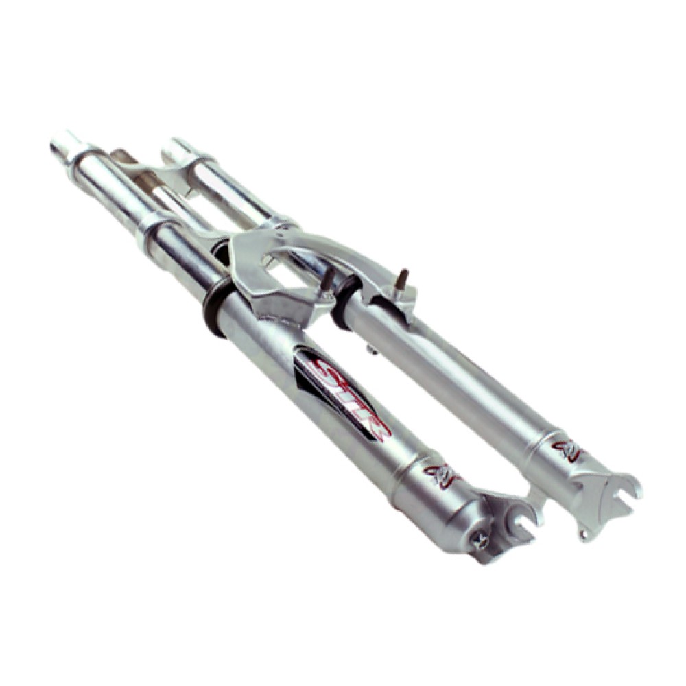 Garfo 26 Mtb Suspensao DH STR 1795 Aco Big Gordo 25mm Prata Garfo 26 Mtb Suspensao DH STR 1795 Aco Big Gordo 25mm Prata