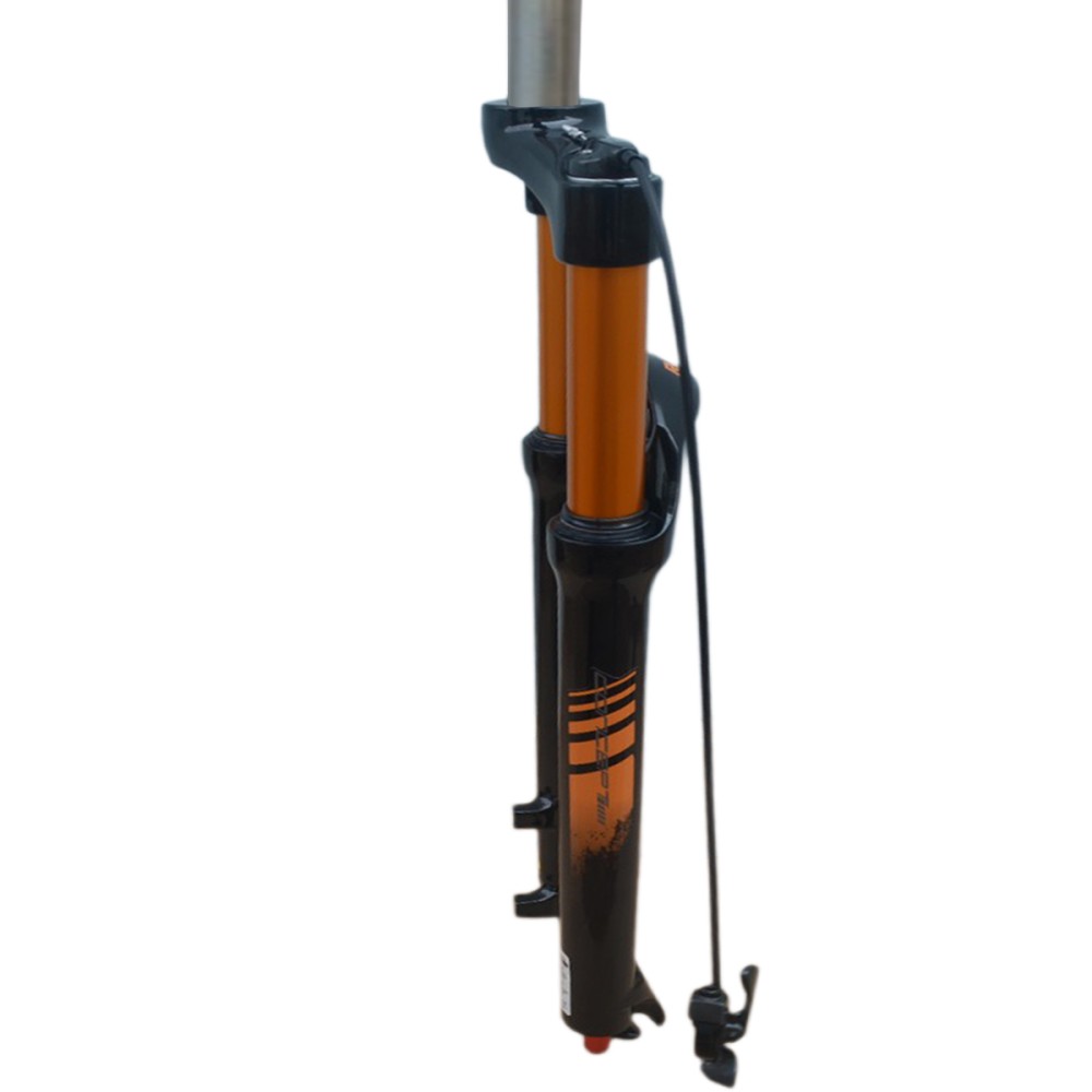 Garfo 29 Suspensao AR Magnesium 100mm Trava AR-909 Dourado Garfo 29 Suspensao AR Magnesium 100mm Trava AR-909 Dourado